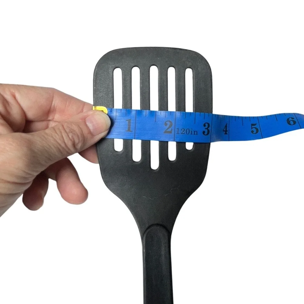 2 Pc Spatula Lot Chefmate Slotted Turner & Wide‎ Nylon Turner Black Red Kitchen